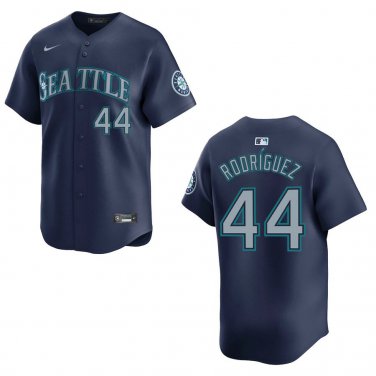 Mariners #44 Julio Rodriguez Navy Stitched Jersey