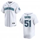Mariners #51 Ichiro Suzuki White Stitched Jersey