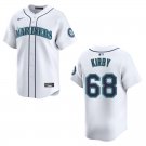 Mariners #68 George Kirby White Stitched Jersey
