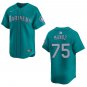 Mariners #75 Andres Munoz Aqua Stitched Jersey
