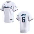 Marlins #6 Otto Lopez White Stitched Jersey