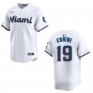 Marlins #19 Jeff Conine White Stitched Jersey