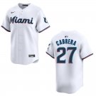 Marlins #27 Edward Cabrera White Stitched Jersey