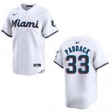 Marlins #33 Chris Paddack White Stitched Jersey