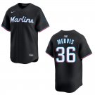 Marlins #36 Matt Mervis Black Stitched Jersey