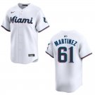Marlins #61 Seth Martinez White Stitched Jersey