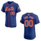 Mets #00 Custom Name And Number Blue Stitched Jersey