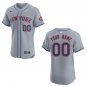 Mets #00 Custom Name And Number Gray Stitched Jersey