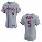 Mets #5 David Wright Gray Stitched Jersey