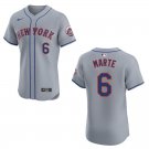 Mets #6 Starling Marte Gray Stitched Jersey