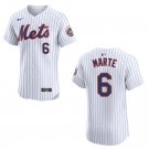 Mets #6 Starling Marte White Stitched Jersey