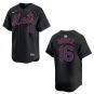 Mets #16 Dwight Gooden Black Stitched Jersey