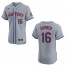 Mets #16 Dwight Gooden Gray Stitched Jersey