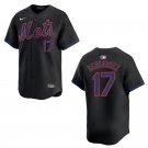 Mets #17 Keith Hernandez Black Stitched Jersey
