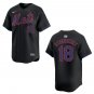 Mets #18 Darryl Strawberry Black Stitched Jersey