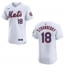 Mets #18 Darryl Strawberry White Stitched Jersey