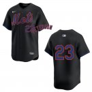 Mets #23 David Peterson Black Stitched Jersey