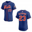 Mets #23 David Peterson Blue Stitched Jersey