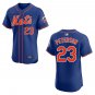 Mets #23 David Peterson Blue Stitched Jersey