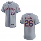Mets #26 Nolan McLean Gray Stitched Jersey