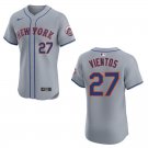 Mets #27 Mark Vientos Gray Stitched Jersey