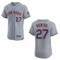 Mets #27 Mark Vientos Gray Stitched Jersey