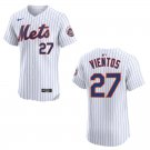 Mets #27 Mark Vientos White Stitched Jersey
