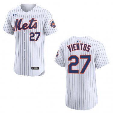 Mets #27 Mark Vientos White Stitched Jersey