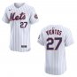 Mets #27 Mark Vientos White Stitched Jersey