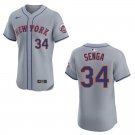 Mets #34 Kodai Senga Gray Stitched Jersey