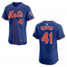 Mets #41 Tom Seaver Blue Stitched Jersey