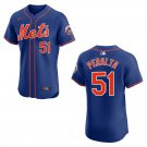 Mets #51 Freddy Peralta Blue Stitched Jersey