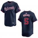 Nationals #5 C.J. Abrams Navy Stitched Jersey