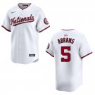Nationals #5 C.J. Abrams White Stitched Jersey