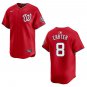 Nationals #8 Gary Carter Red Stitched Jersey