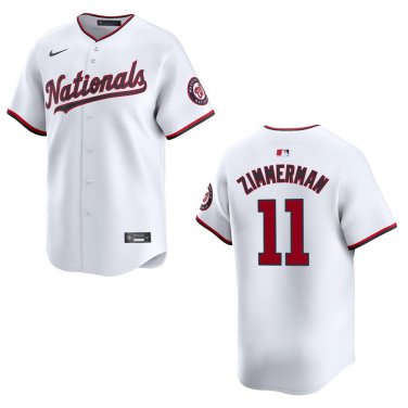Nationals #11 Ryan Zimmerman White Stitched Jersey