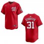 Nationals #31 Max Scherzer Red Stitched Jersey