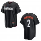 Orioles #2 Gunnar Henderson Black City Stitched Jersey