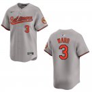 Orioles #3 Taylor Ward Gray Stitched Jersey