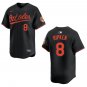 Orioles #8 Cal Ripken Jr. Black Stitched Jersey