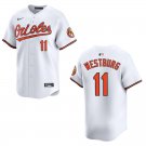 Orioles #11 Jordan Westburg White Stitched Jersey