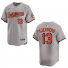 Orioles #13 Heston Kjerstad Gray Stitched Jersey