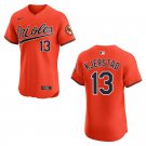 Orioles #13 Heston Kjerstad Orange Stitched Jersey