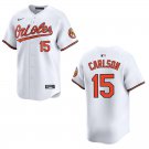 Orioles #15 Dylan Carlson White Stitched Jersey