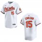 Orioles #15 Dylan Carlson White Stitched Jersey