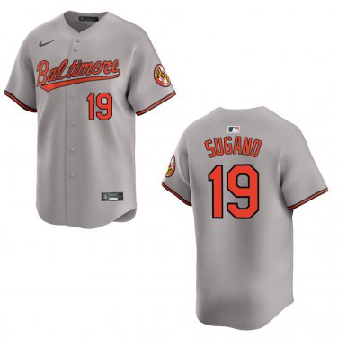 Orioles #19 Tomoyuki Sugano Gray Stitched Jersey
