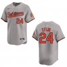 Orioles #24 Zach Eflin Gray Stitched Jersey