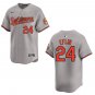 Orioles #24 Zach Eflin Gray Stitched Jersey