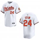 Orioles #24 Zach Eflin White Stitched Jersey