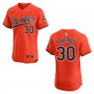 Orioles #30 Leody Taveras Orange Stitched Jersey